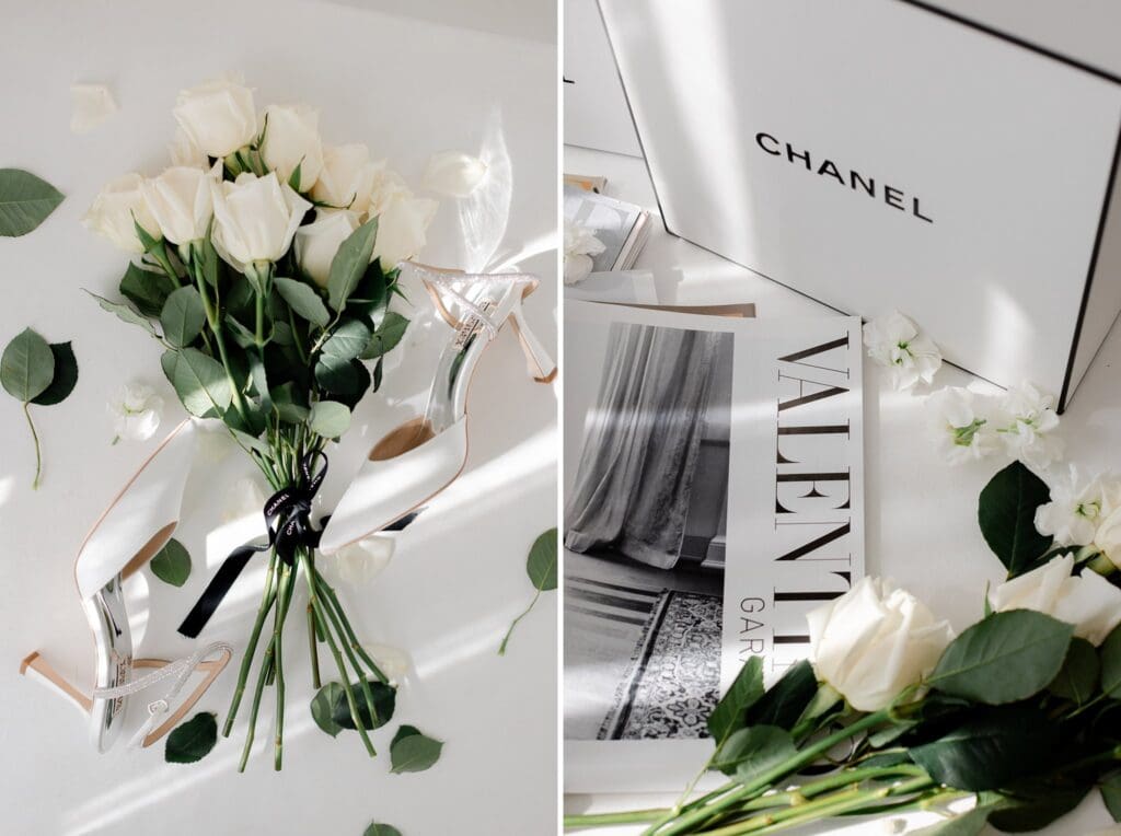 chanel wedding layflat details