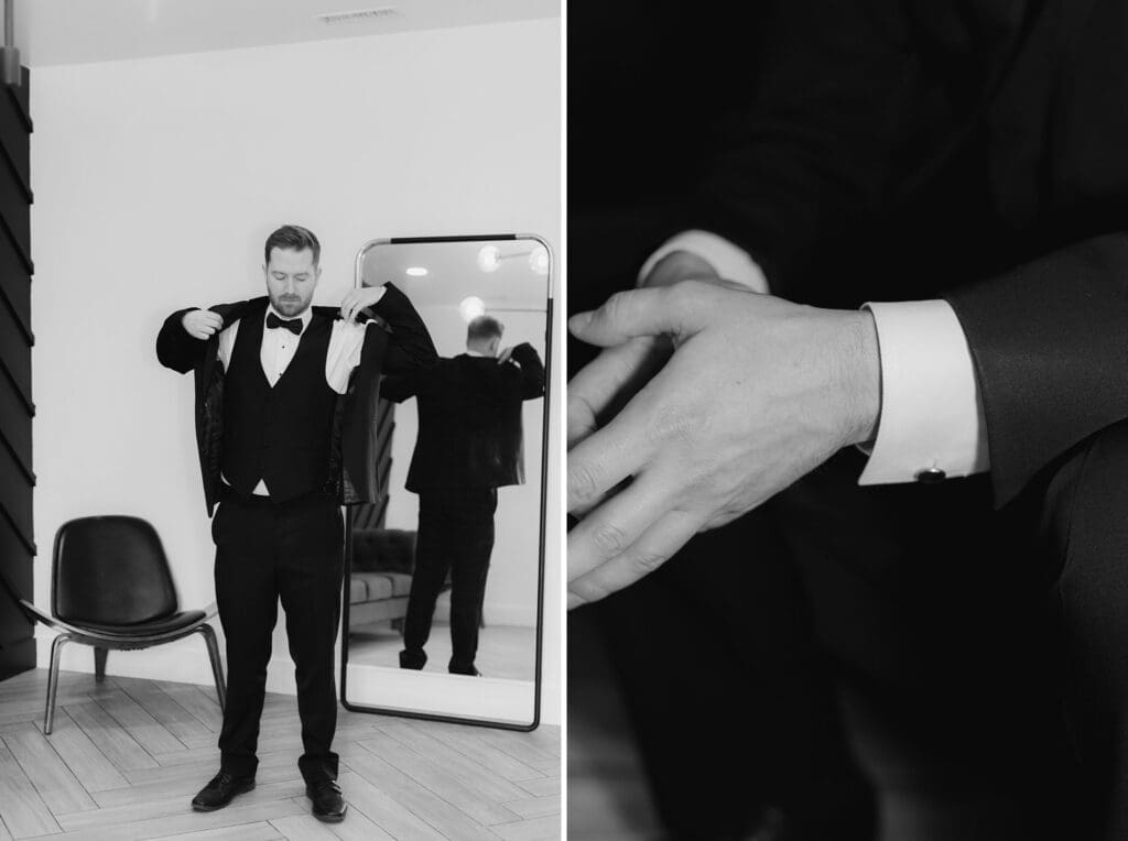 classic groom getting ready photos