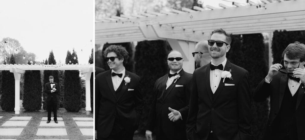 film inspired black and white wedding photos