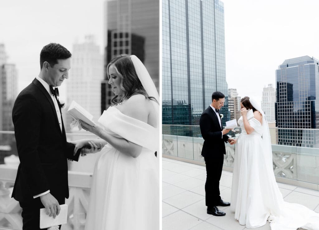 documentary style wedding photography first look bride and groom