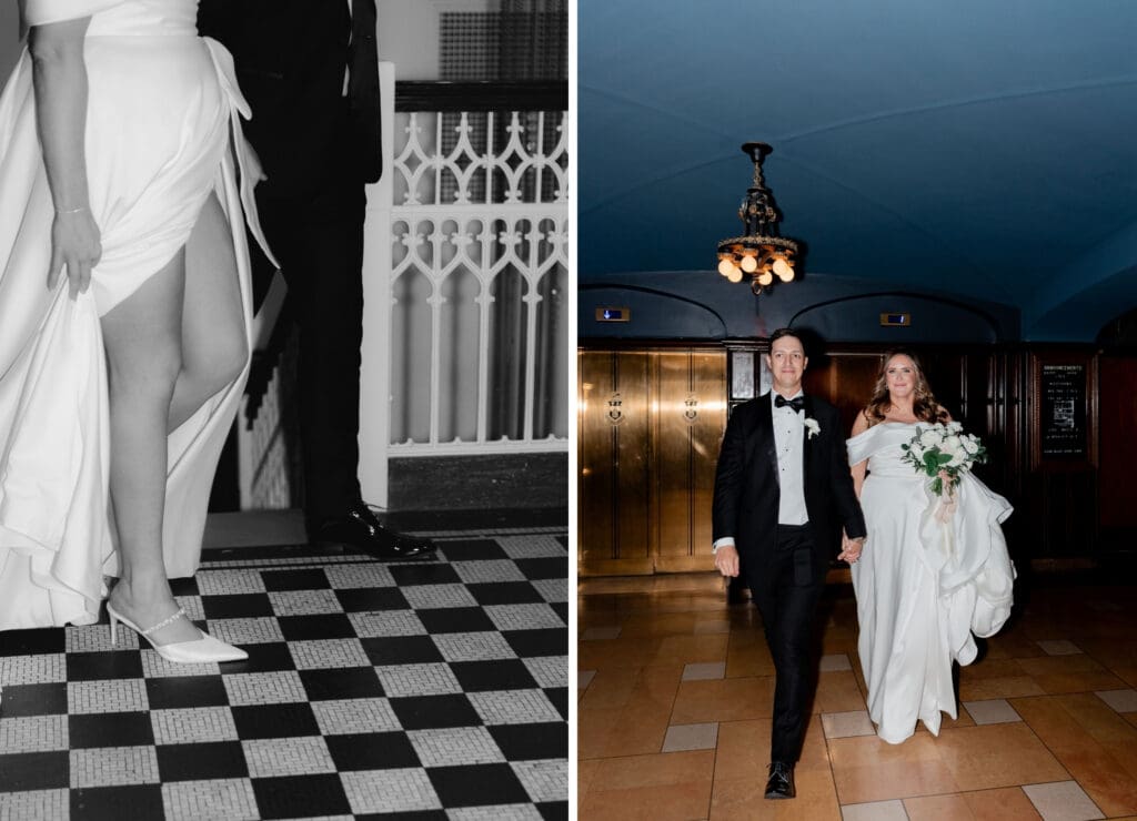 editorial flash wedding photography bride and groom photos Hotel Kansas City