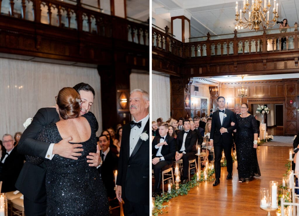 luxury wedding ceremony by Midwest luxury wedding photographer Ashley Ice