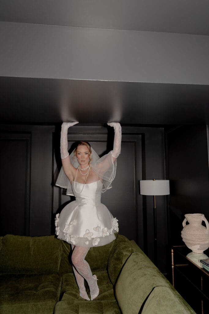 beautiful picture of the bride at her dream wedding day
