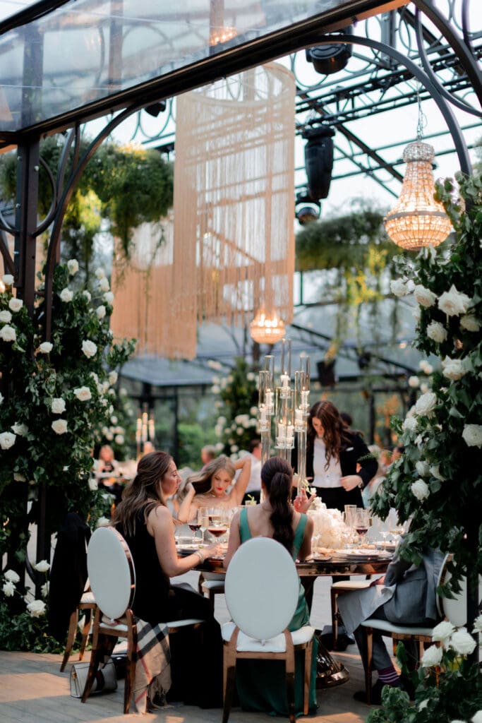 fun wedding reception party in Lake Como