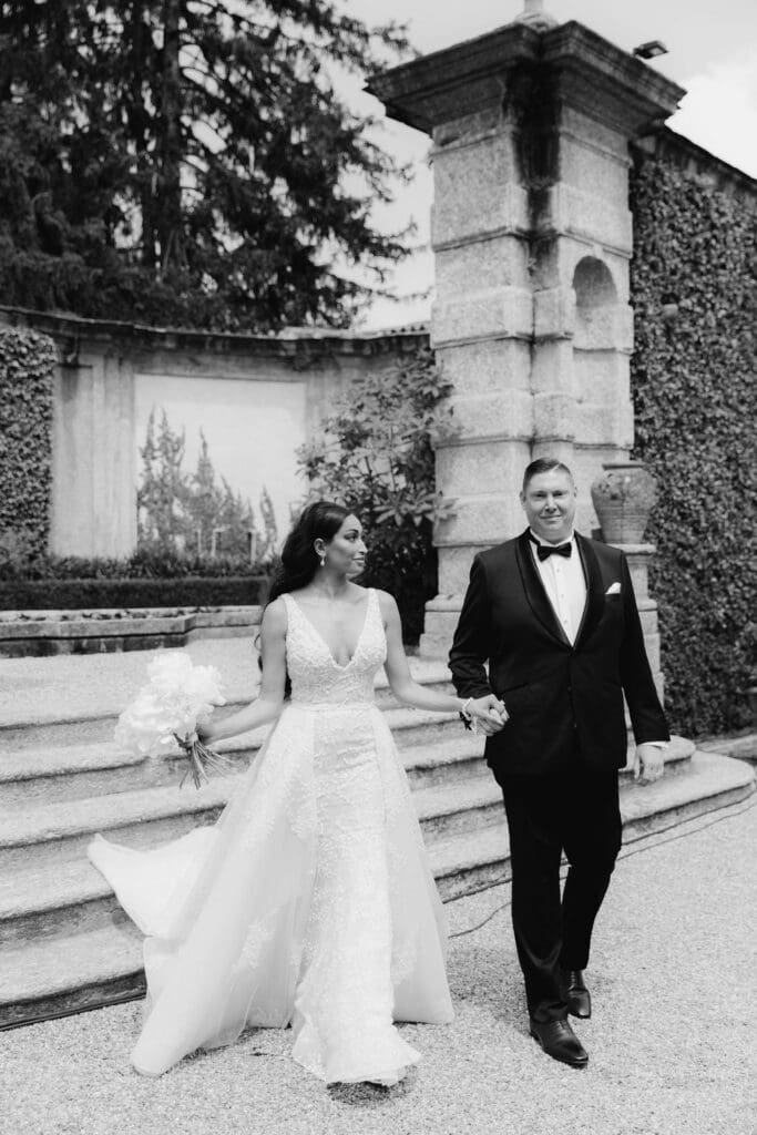 editorial portrait of the bride and groom