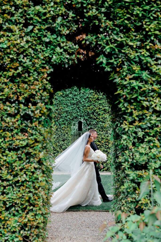 couple heading to their dream wedding ceremony
